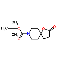 叔丁基 2 -氧代-1-氧杂-8-氮杂螺[4.5]癸烷-8-羧酸结构式