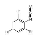 2,4-二溴-6-氟苯基异氰酸酯结构式