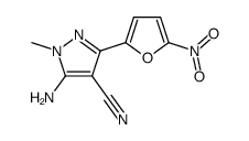 5-amino-4-cyano-1-methyl-3-(5-nitro-furan-2-yl)-pyrazole Structure