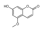 5-Methoxy-7-hydroxycoumarin结构式