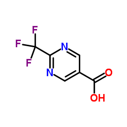 2-(trifluoromethyl)pyrimidine-5-carboxylic acid structure