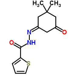 N'-[(1Z)-3,3-Dimethyl-5-oxocyclohexylidene]-2-thiophenecarbohydrazide Structure