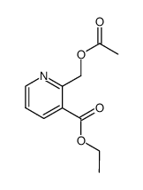 2-(乙酰氧基甲基)烟酸乙酯结构式
