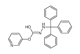 pyridin-3-yl N-(tritylamino)carbamate Structure