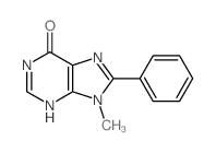 9-methyl-8-phenyl-3H-purin-6-one结构式