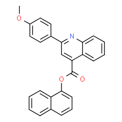 1-naphthyl 2-(4-methoxyphenyl)-4-quinolinecarboxylate Structure