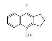 1H-Cyclopenta[b]quinolinium, 2,3-dihydro-4-methyl-, iodide结构式