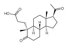 3,5-seco-4-norpregn-5,20-dion-3-carboxylic acid结构式