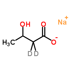 Sodium 3-hydroxy(2,2-2H2)butanoate Structure
