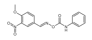 4-methoxy-3-nitro-benzaldehyde-(O-phenylcarbamoyl oxime ) Structure