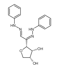 D-arabino-3,6-anhydro-[2]hexosulose-bis-phenylhydrazone结构式
