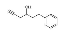 1-phenylhex-5-yn-3-ol Structure