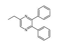 2-ethyl-5,6-diphenylpyrazine结构式