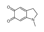 2,3-Dihydro-1-methyl-1H-indole-5,6-dione结构式