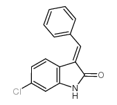 3-亚苄基-6-氯吲哚-2-酮结构式