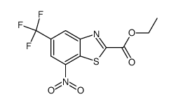 ethyl 7-nitro-5-(trifluoromethyl)-1,3-benzo-thiazole-2-carboxylate Structure