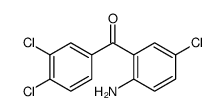 (2-amino-5-chlorophenyl)-(3,4-dichlorophenyl)methanone结构式