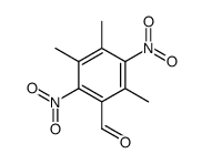 2,4,5-trimethyl-3,6-dinitrobenzaldehyde Structure