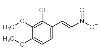 反-2-氯-3,4-二甲氧基-β-硝基苯乙烯结构式