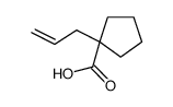 1-prop-2-enylcyclopentane-1-carboxylic acid结构式