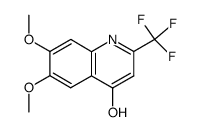 6,7-Dimethoxy-2-trifluoromethyl-quinolin-4-ol Structure
