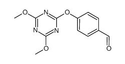 4-((4,6-dimethoxy-1,3,5-triazin-2-yl)oxy)benzaldehyde结构式