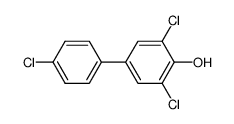 3,4',5-trichloro-4-hydroxybiphenyl Structure