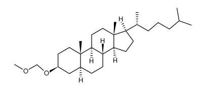 β-dihydrocholesterol methoxymethyl ether Structure