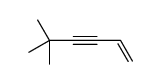 5,5-dimethylhex-1-en-3-yne Structure