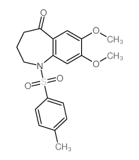5H-1-Benzazepin-5-one,1,2,3,4-tetrahydro-7,8-dimethoxy-1-[(4-methylphenyl)sulfonyl]-结构式