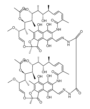 3,3'-(4,5-dioxo-2,3,6,7-tetraaza-octa-1,7-diene-1,8-diyl)-bis-rifamycin Structure