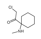 Ethanone, 2-chloro-1-[1-(methylamino)cyclohexyl]- (9CI)结构式