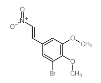 Benzene, 1-bromo-2,3-dimethoxy-5-(2-nitroethenyl)-结构式