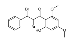 2'-hydroxy-4',6'-dimethoxychalcone dibromide Structure