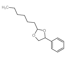 2-hexyl-4-phenyl-1,3-dioxolane结构式