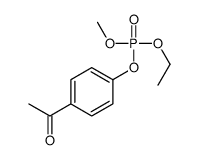 (4-acetylphenyl) ethyl methyl phosphate Structure