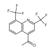 1-(2,8-bis-trifluoromethyl-quinolin-4-yl)-ethanone结构式