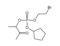 2-bromoethyl cyclopentyl 3-oxobutan-2-yl phosphate Structure