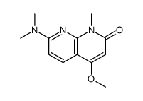 7-(dimethylamino)-4-methoxy-1-methyl-1,8-naphthyridin-2(1H)-one Structure