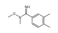N-methoxy-3,4,N-trimethyl-benzamidine结构式
