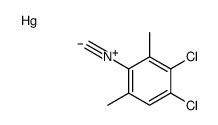 1,2-dichloro-4-isocyano-3,5-dimethylbenzene,mercury Structure