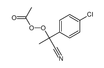 Peracetic acid 1-(4-chlorophenyl)-1-cyanoethyl ester结构式