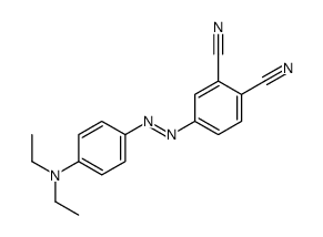 4-[[4-(diethylamino)phenyl]diazenyl]benzene-1,2-dicarbonitrile Structure