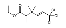 ethyl 6,6,6-trichloro-2,3,3-trimethylhex-4-enoate结构式