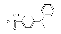4-(N-methylanilino)benzenesulfonic acid结构式