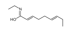 ethyl (E,Z)-2,6-nonadienamide结构式