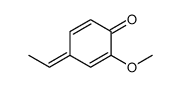 4-ethylidene-2-methoxycyclohexa-2,5-dien-1-one结构式