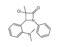 3-chloro-4-[2-(dimethylamino)phenyl]-3-methyl-1-phenylazetidin-2-one结构式