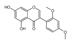 3-(2,4-dimethoxyphenyl)-5,7-dihydroxychromen-4-one结构式