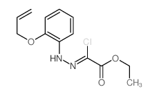ethyl 2-chloro-2-[(2-prop-2-enoxyphenyl)hydrazinylidene]acetate结构式